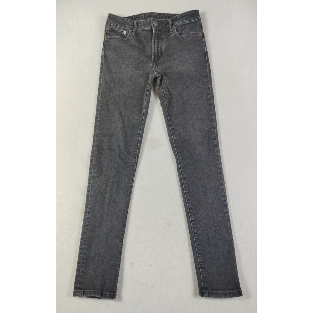 American Eagle Airflex+ Jeans Mens 30 Charcoal Gray Skinny Slim Stretch Denim